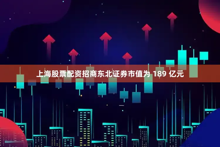 上海股票配资招商东北证券市值为 189 亿元